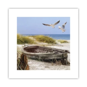 Affisch - Doppade i vinden - 30x30 cm