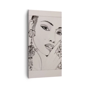 Canvastavla - Bild på duk - Den vackraste juvelen - 55x100 cm