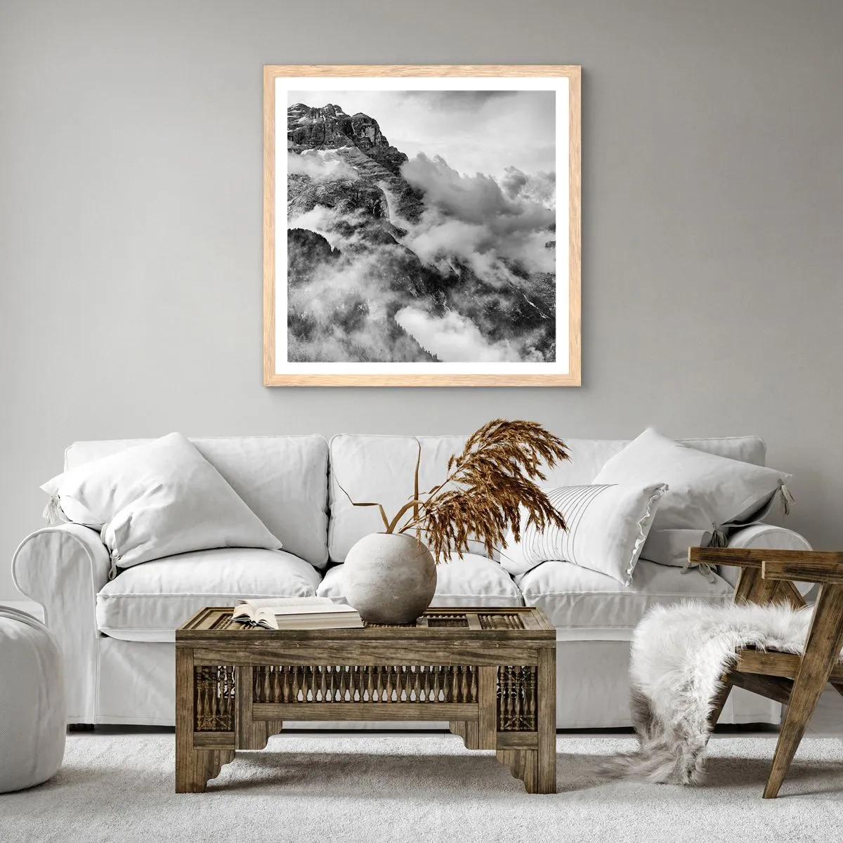 Affisch i ram av ljusek - Vackra och grymma - 60x60 cm