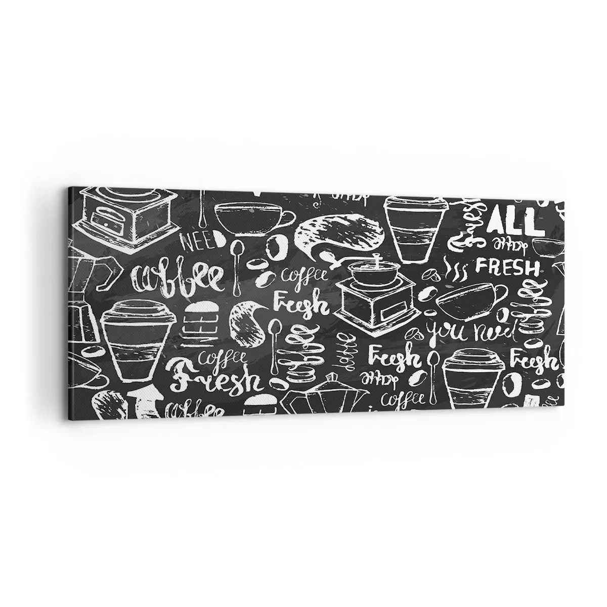Canvastavla - Bild på duk - All you need is… - 100x40 cm