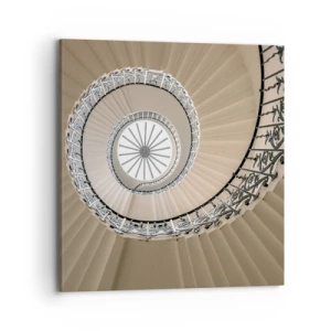 Canvastavla - Bild på duk - I musslans mitt - 70x70 cm