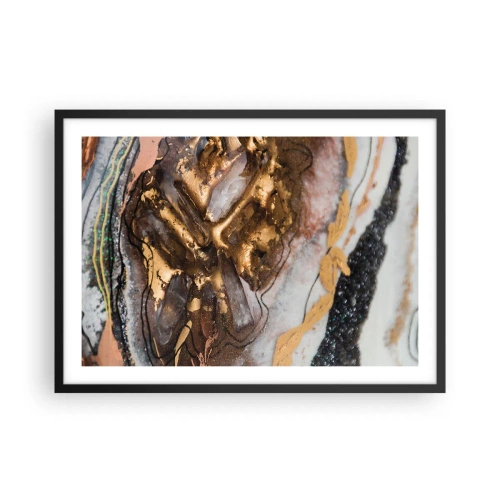 Affisch i svart ram - Jordens element - 70x50 cm