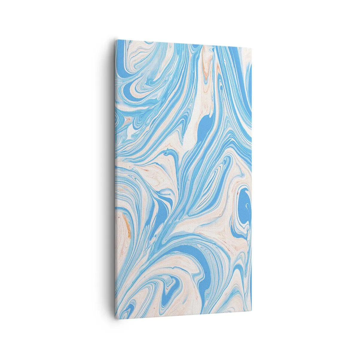 Canvastavla - Bild på duk - Utspilld turkos - 55x100 cm