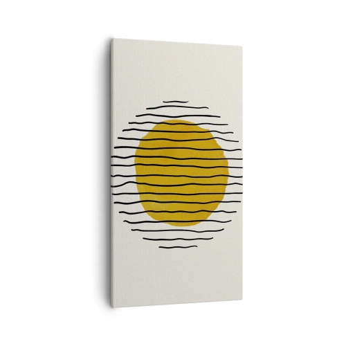 Canvastavla - Bild på duk - Abstraktion som darrar av glöd - 55x100 cm