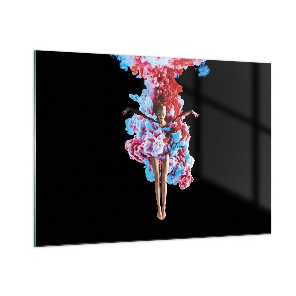 Glastavla - Bild på glas - Fullt blommande - 100x70 cm