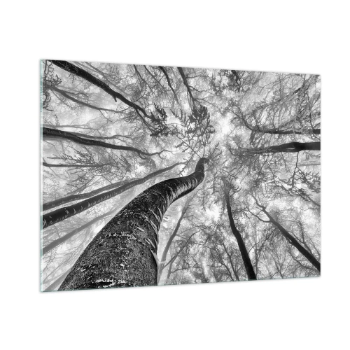 Glastavla - Bild på glas - Kapplöpning mot ljuset - 100x70 cm
