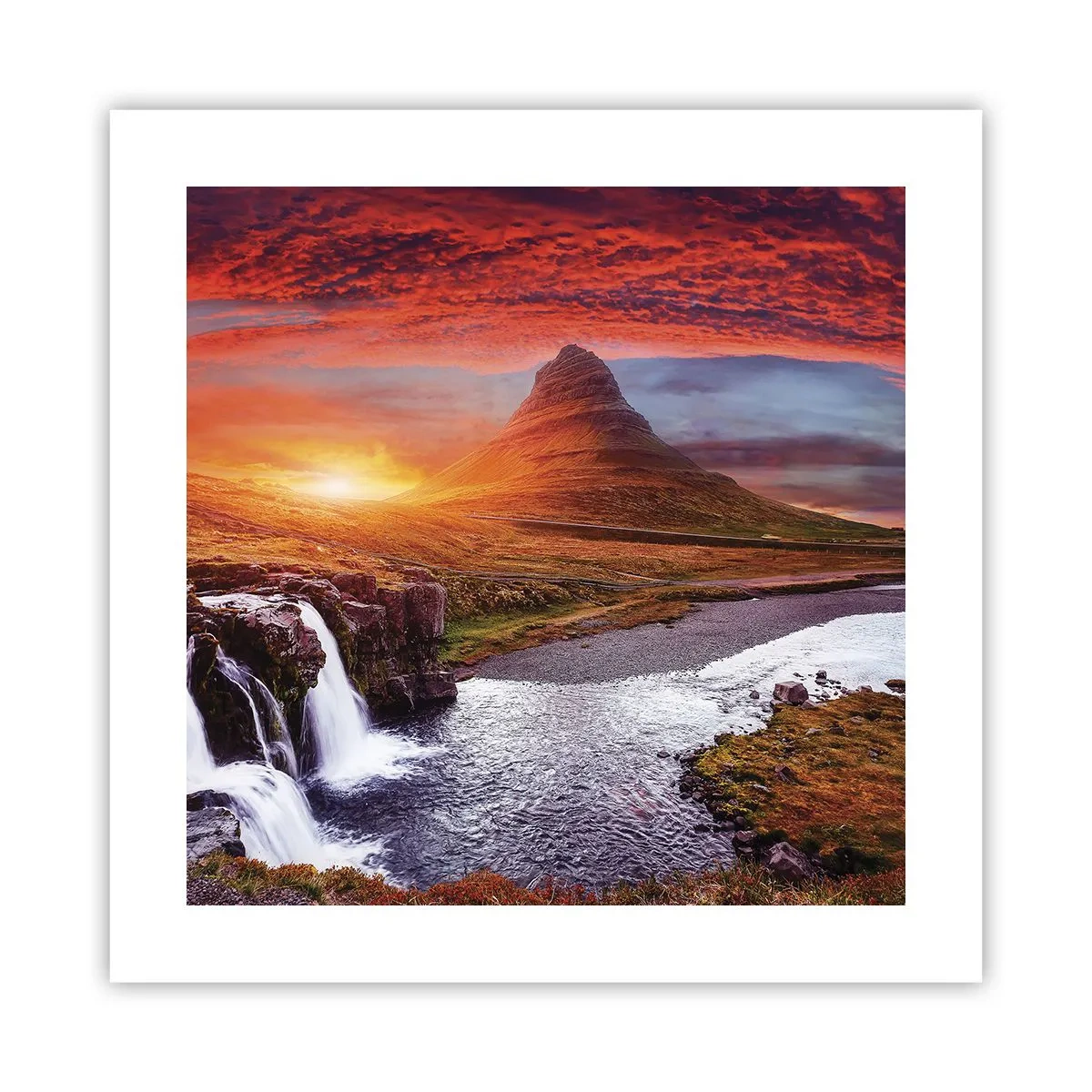 Affisch - Utsikt över Midgård - 40x40 cm