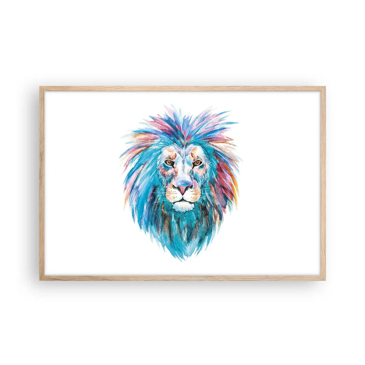 Affisch i ram av ljusek - Elektrifierande aura - 91x61 cm