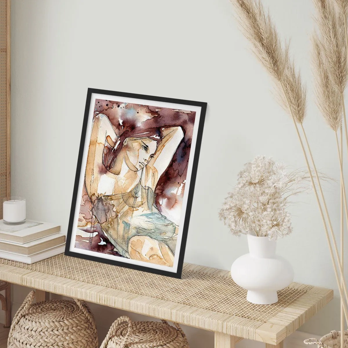 Affisch i svart ram - I lila stämningen - 40x50 cm