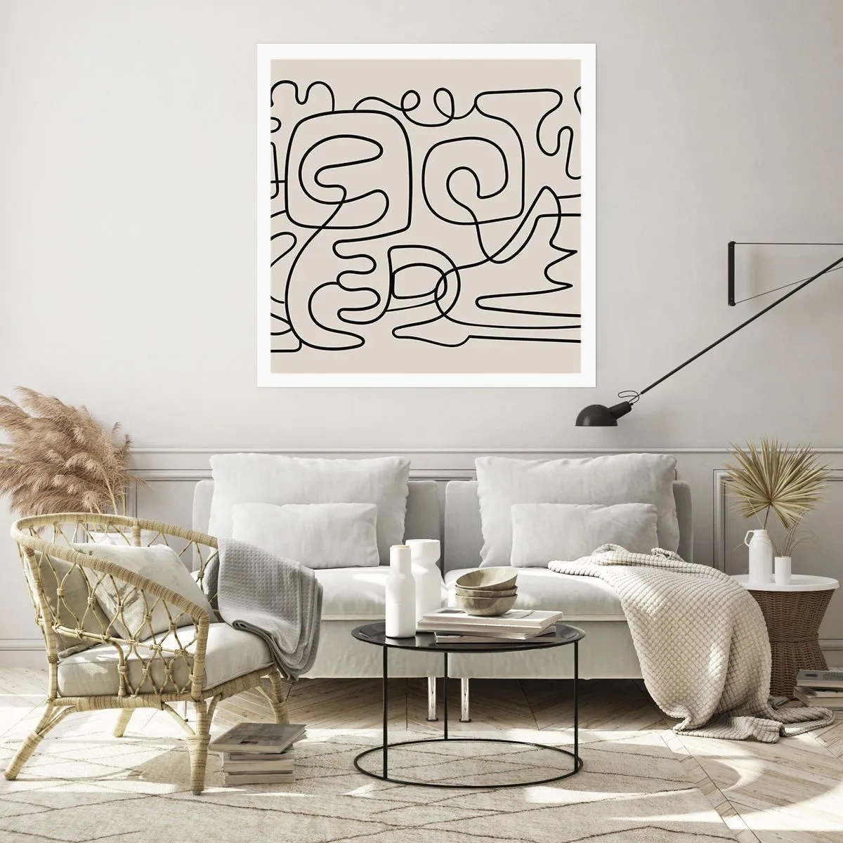 Affisch - Följ spåret - 60x60 cm