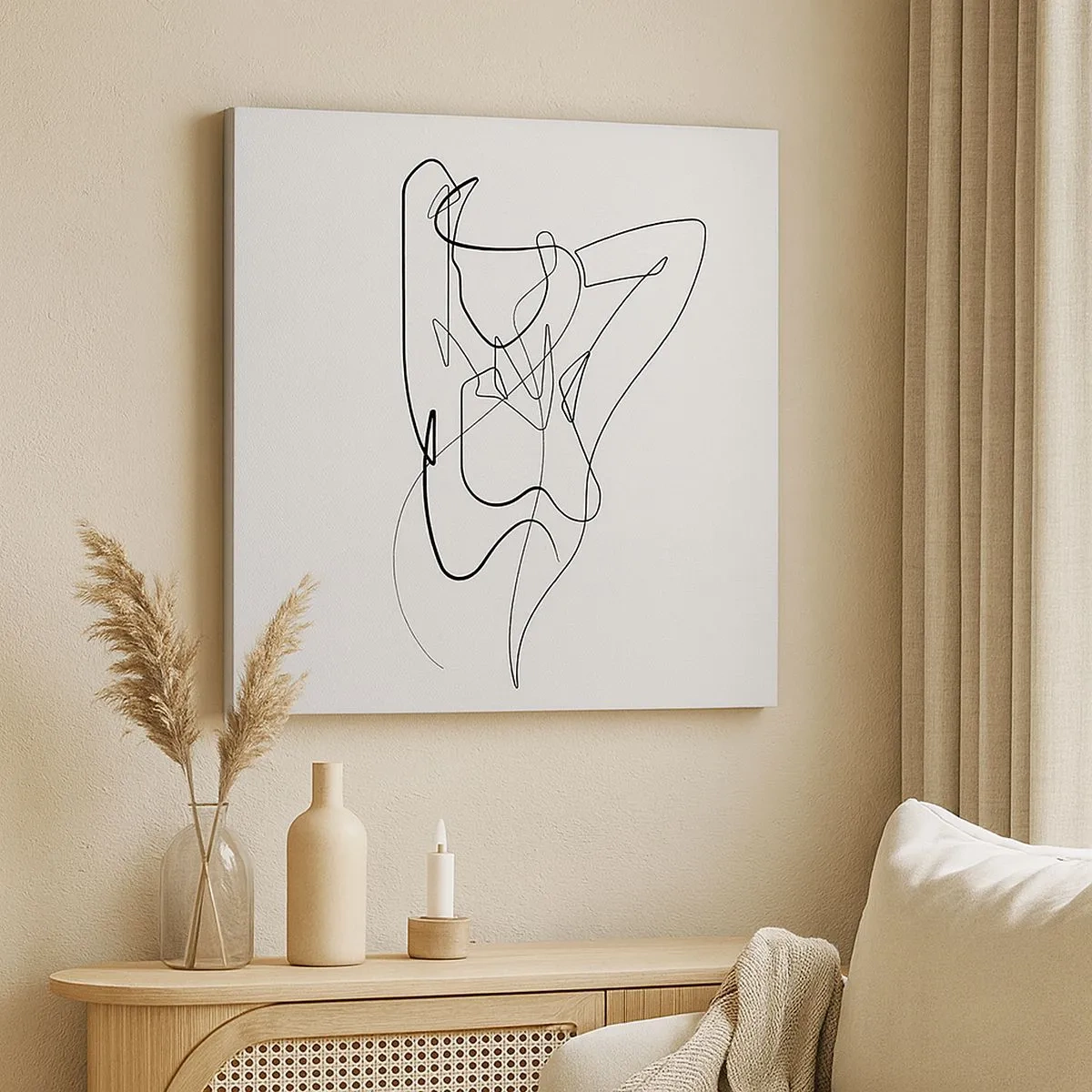 Canvastavla - Bild på duk - Hurdan du är... - 30x30 cm