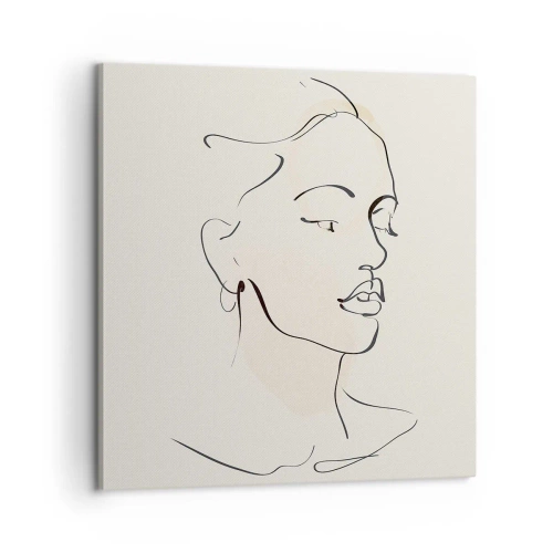 Canvastavla - Bild på duk - Säkra drag - 60x60 cm