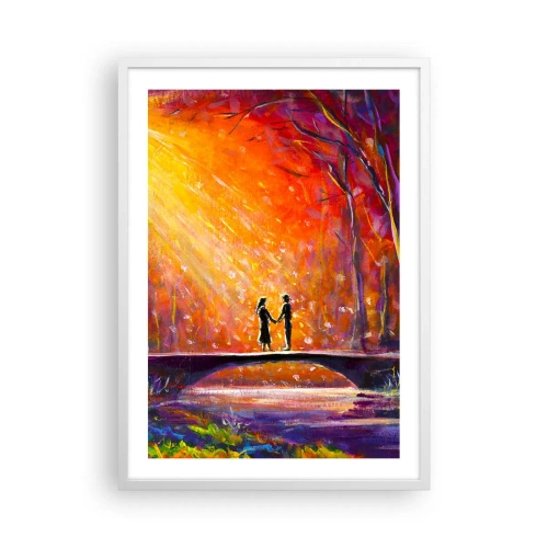 Affisch i vit ram - Himlen älskar också dem - 50x70 cm