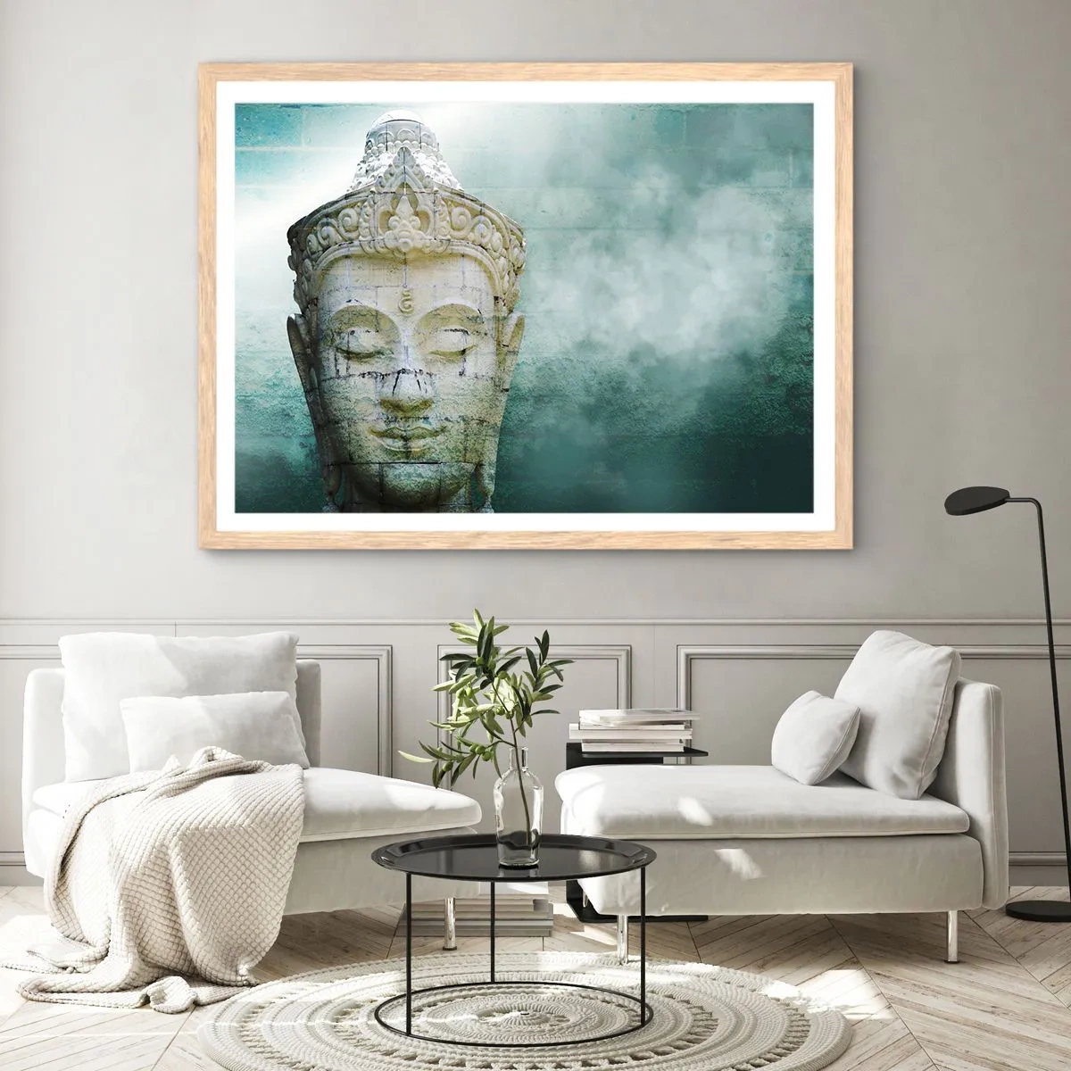 Affisch i ram av ljusek - På jakt efter ljus - 40x30 cm