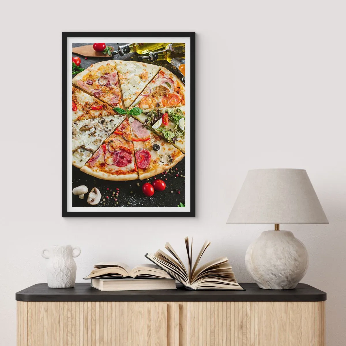 Affisch i svart ram - Smakurval - 70x100 cm