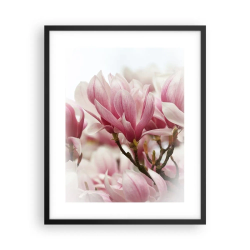 Affisch i svart ram - Vårblommor - 40x50 cm