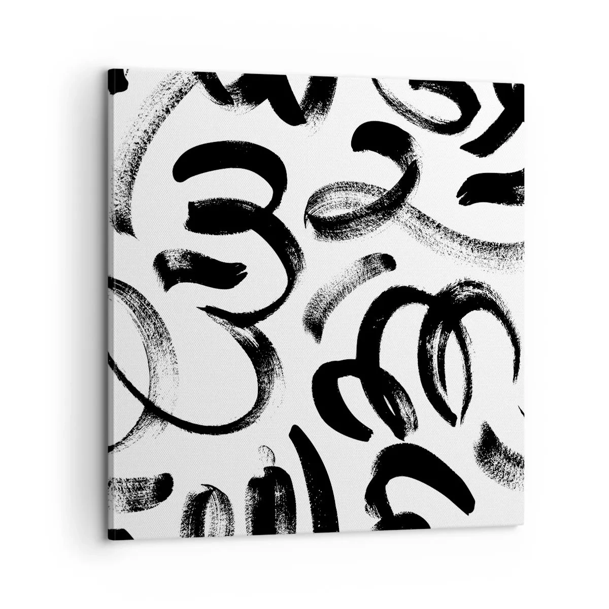 Canvastavla - Bild på duk - Svart på vitt - 60x60 cm