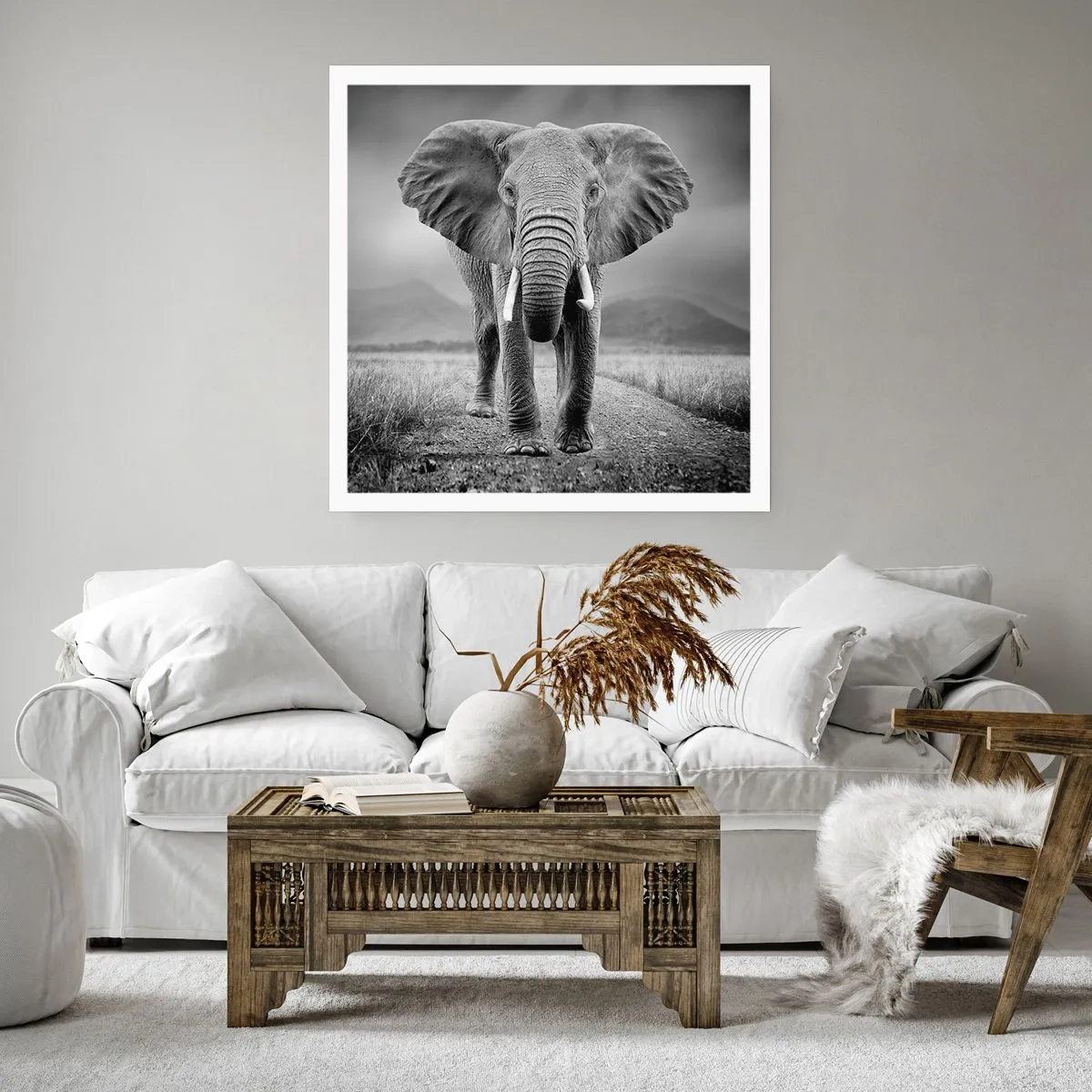 Affisch - Värden hälsar välkommen - 60x60 cm