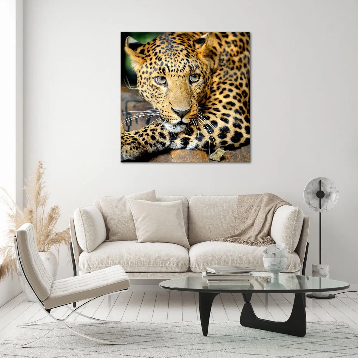 Glastavla - Bild på glas - Var inte rädd, kom fram - 30x30 cm