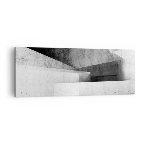Canvastavla - Bild på duk - Rummets struktur - 140x50 cm