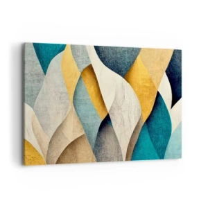 Canvastavla - Bild på duk - Rytm och vågrörelse - 100x70 cm