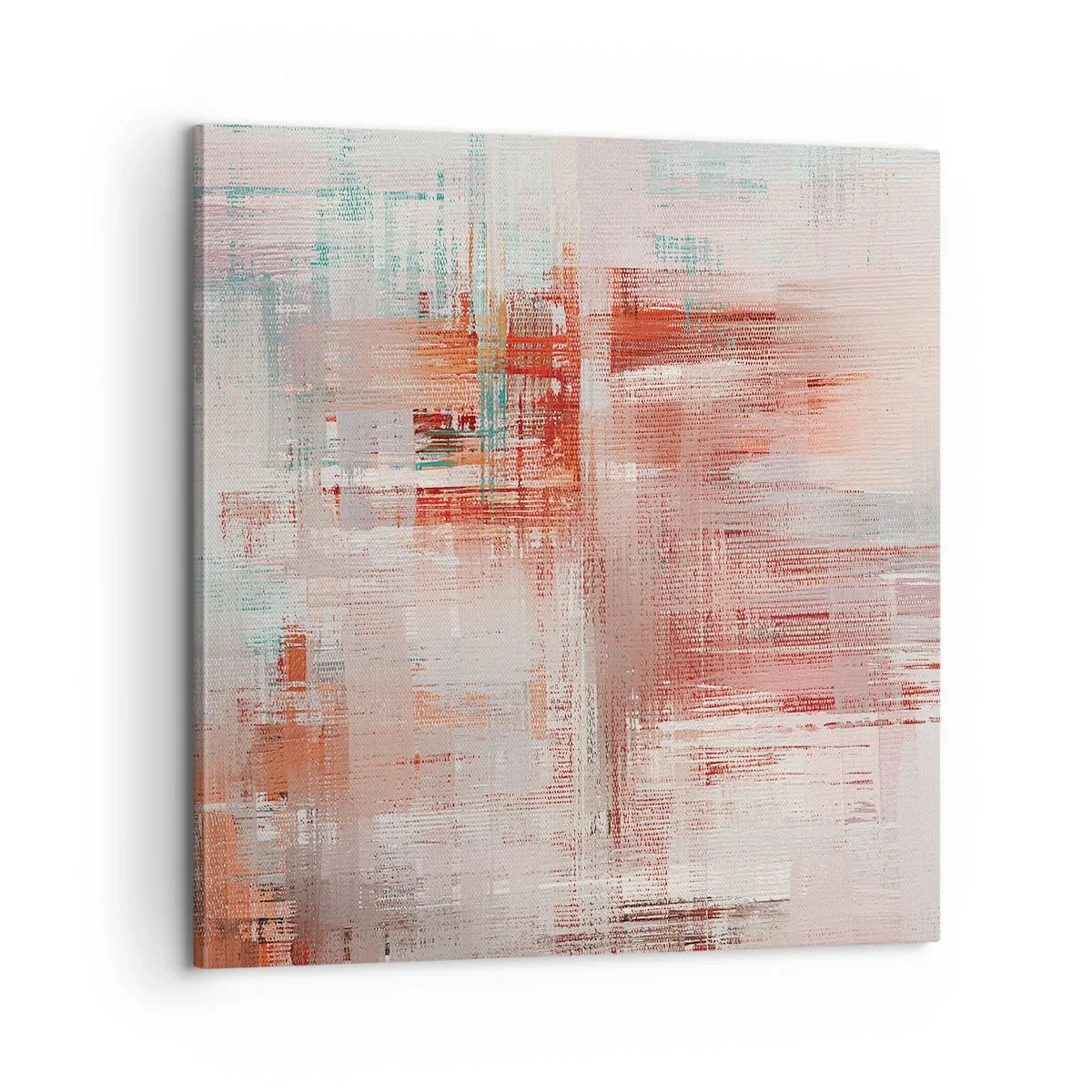 Canvastavla - Bild på duk - Dimmigt. Rosa - 60x60 cm
