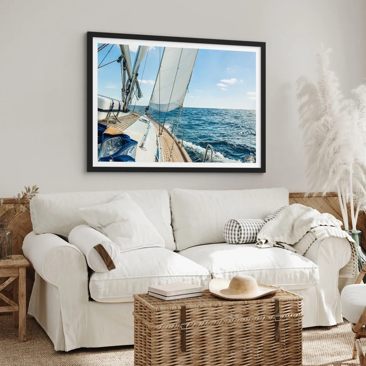 Affisch i svart ram - Heja äventyret - 91x61 cm