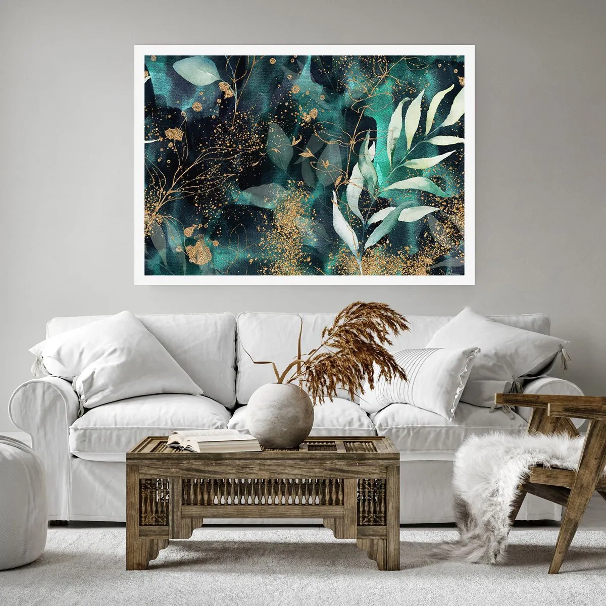 Affisch - Förtrollad trädgård - 70x50 cm