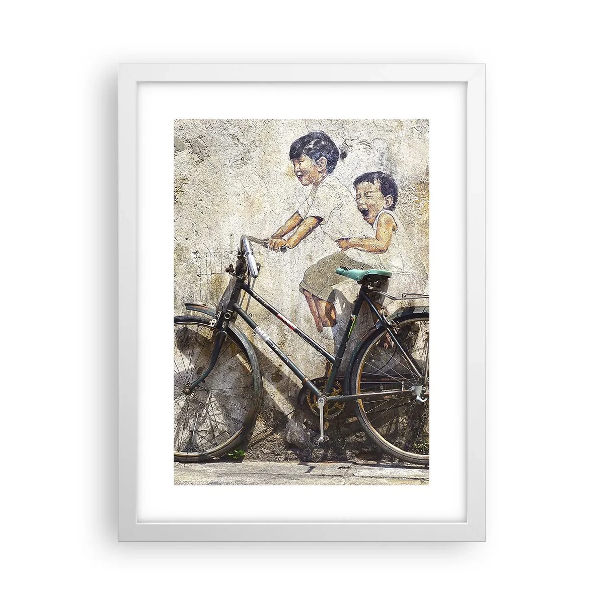 Affisch i vit ram - Sant eller falskt? - 30x40 cm