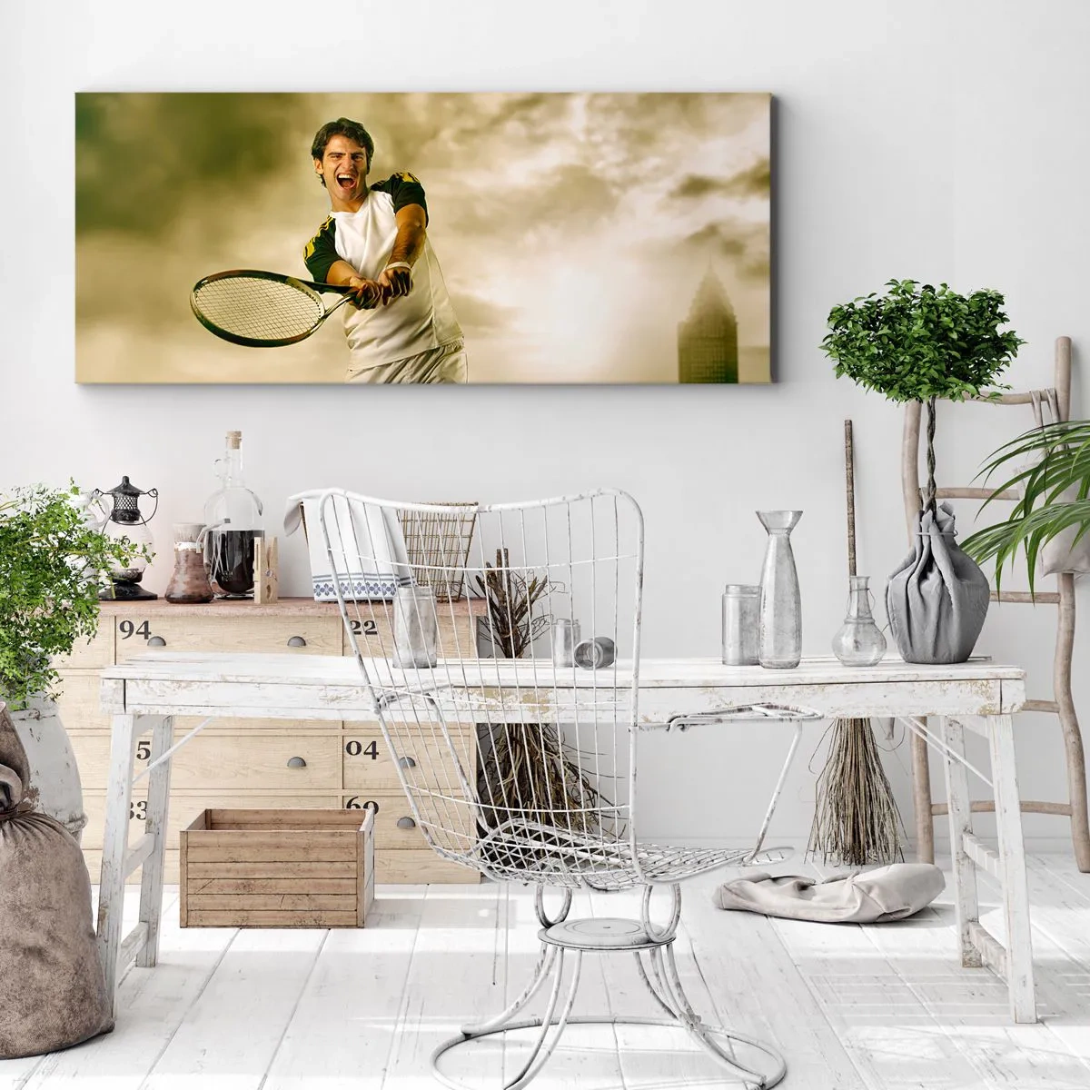 Canvastavla - Bild på duk - Energi och glädje - 100x40 cm