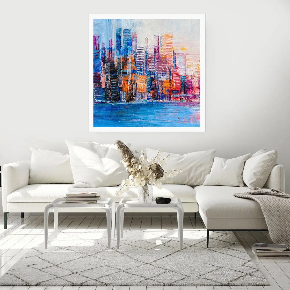 Affisch - En glädjefylld metropol - 60x60 cm