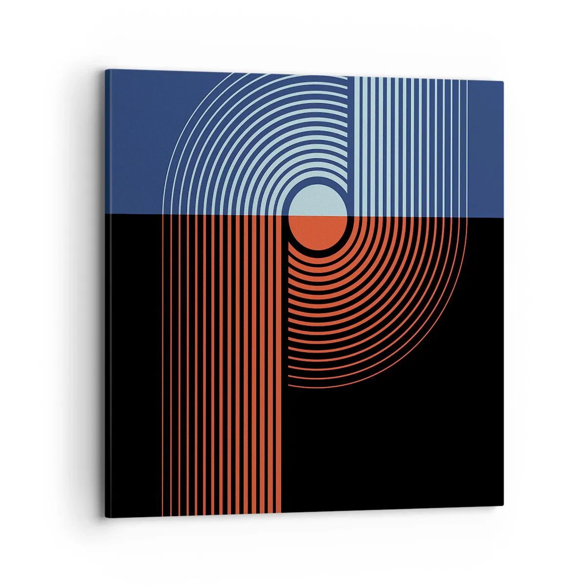 Canvastavla - Bild på duk - I en geometrisk kläm - 70x70 cm