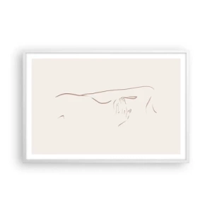 Affisch i vit ram - Begärans form - 91x61 cm