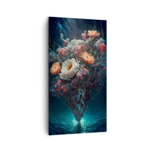 Canvastavla - Bild på duk - Märklig trädgård - 55x100 cm