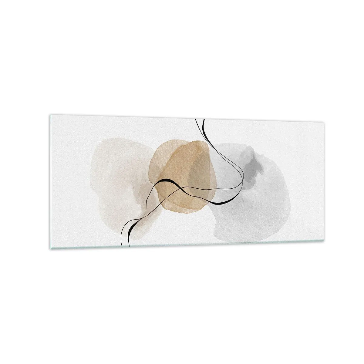Glastavla - Bild på glas - Luftpärlor - 120x50 cm