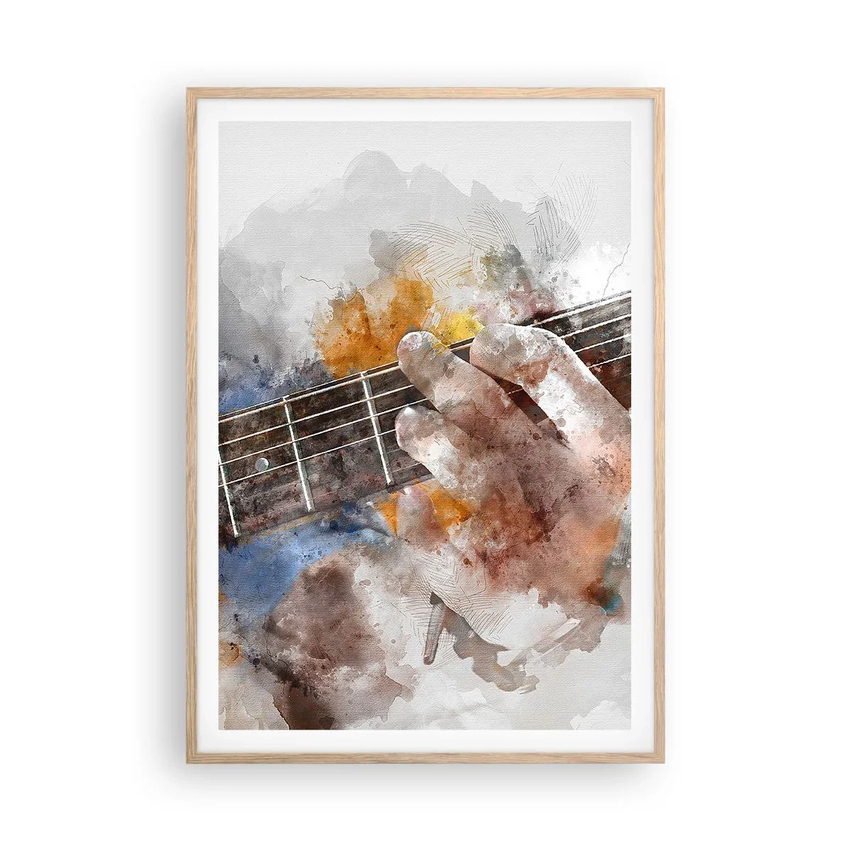 Affisch i ram av ljusek - Poesi mellan strängarna - 70x100 cm