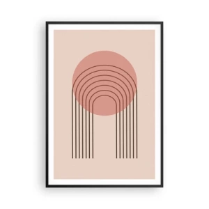 Affisch i svart ram - Ostoppad attraktionskraft - 70x100 cm