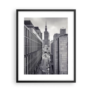 Affisch i svart ram - Warszawadalen - 40x50 cm