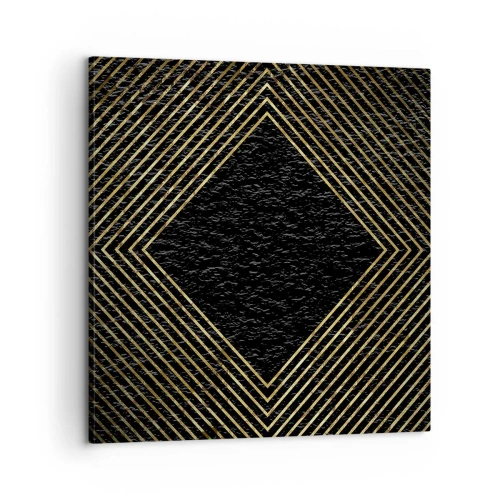 Canvastavla - Bild på duk - Geometri i glamourstil - 60x60 cm