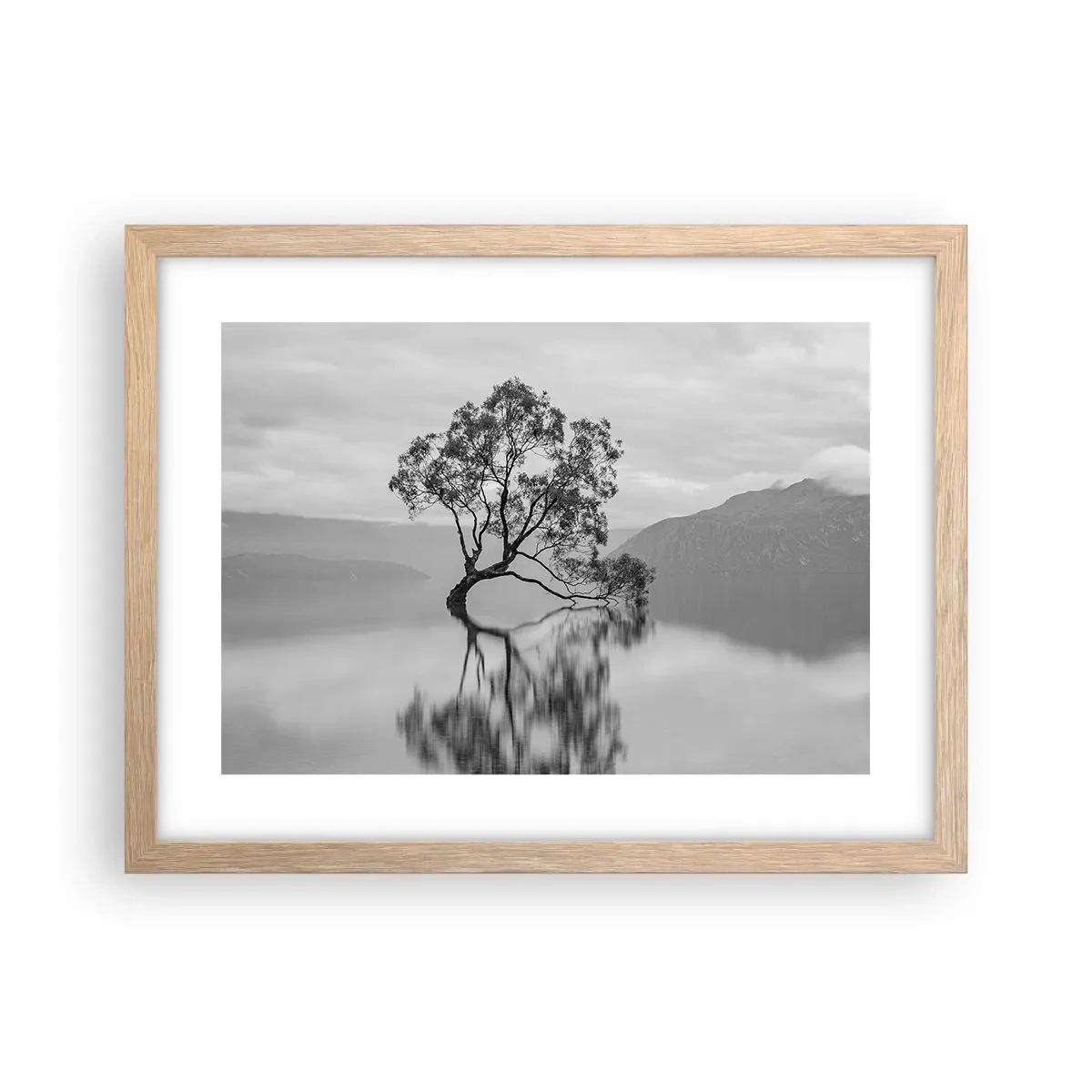 Affisch i ram av ljusek - Det finns ett land - 40x30 cm