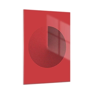 Glastavla - Bild på glas - Cirkulär rörelse - 50x70 cm