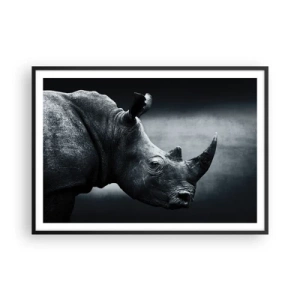 Affisch i svart ram - Höger profil - 100x70 cm