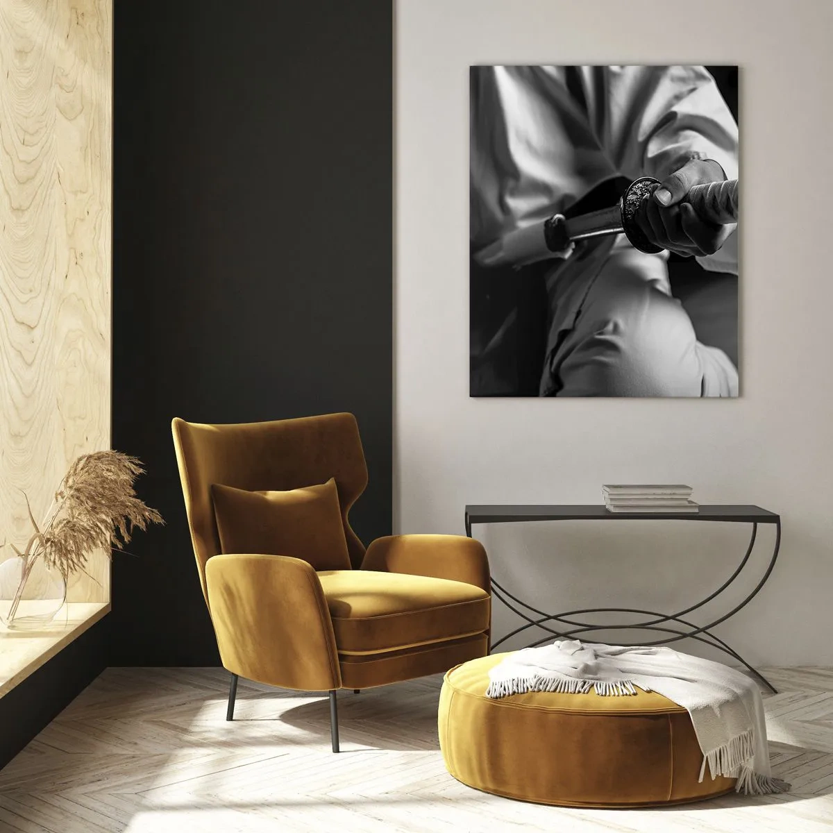 Glastavla - Bild på glas - Kämpens själ - 50x70 cm
