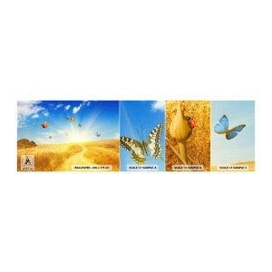 Fototapet Prov Standard Eco - Varför vi älskar sommaren? - Landskap, Fjärilar, Natur - 100x30 cm