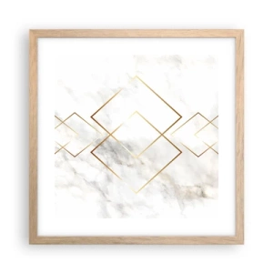 Affisch i ram av ljusek - Utsikt över oändlighet - 40x40 cm