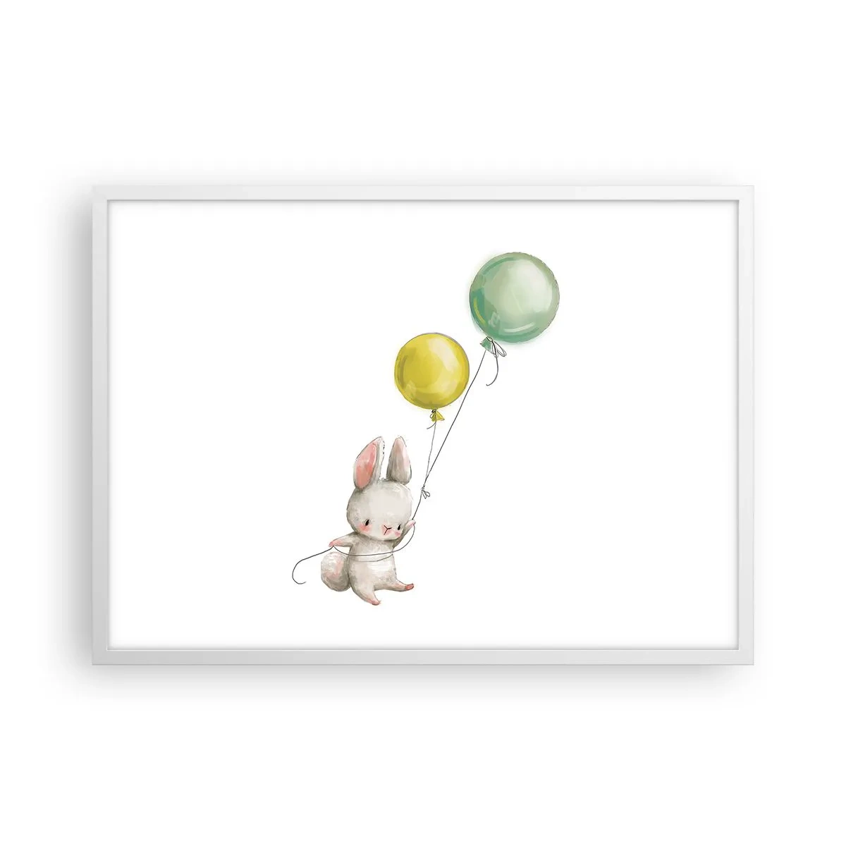 Affisch i vit ram - Jag flyger med! - 70x50 cm