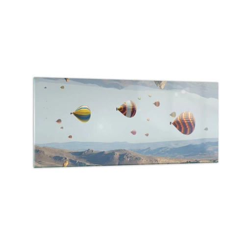 Glastavla - Bild på glas - Här är allt möjligt - 120x50 cm