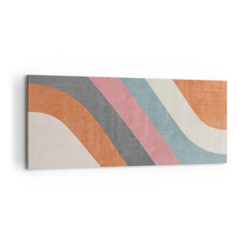 Canvastavla - Bild på duk - Diagonal komposition - rörelse - 100x40 cm