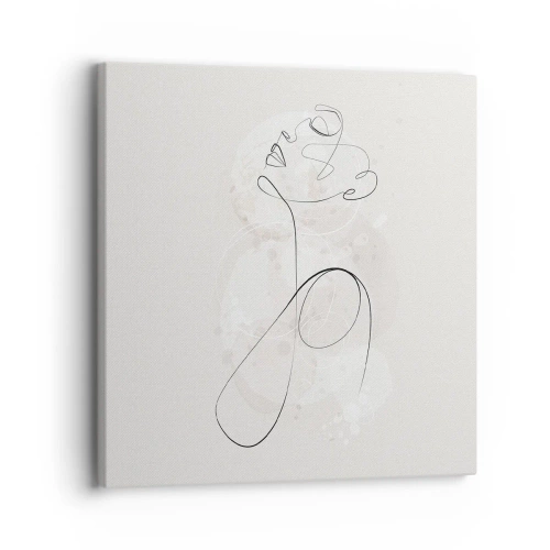 Canvastavla - Bild på duk - Skönhetens spiral - 30x30 cm