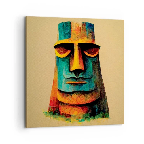 Canvastavla - Bild på duk - Statylik, men ändå sympatisk - 60x60 cm